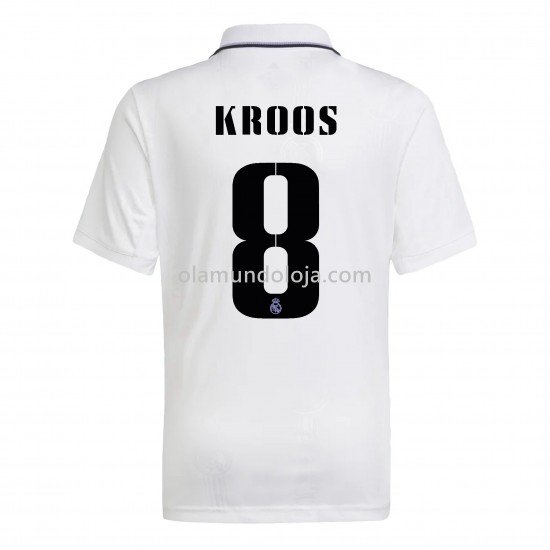 Camisola Real Madrid Kroos 8 Equipamento Primeiro 2022-2023 Manga Corta